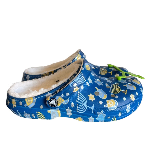 CROCS Classic Lined Hanukkah Unisex Clog Size 8 or 10 #B1877